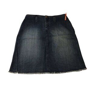Route 66 Women's Size 10 Skirt Stretch Denim And Corduroy Blue Brown New